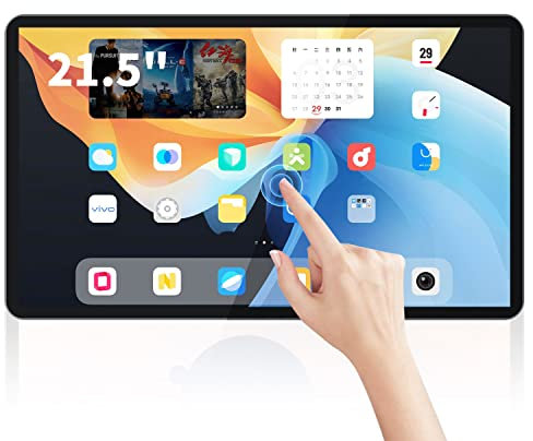 TouchWo 21.5 inch Android 11.0 Touchscreen Industrial PC, 16:9 FHD 1080P, WiFi and Built-in Speakers, RK3568 4GB RAM & 32GB ROM, Smart Board for Classroom, Meeting & Game