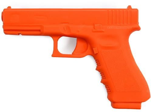 American Safety Trainer - (Compatible with Glock 17 Gen 3) - Non-Functional Solid Polymer Gun - Blaze Orange - U.S.A. - Fits Model Specific Holsters