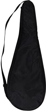 Squash Racket Cover Bag Lätt Vadderad Racket Bärväska med Justerbar Axelrem (Svart)