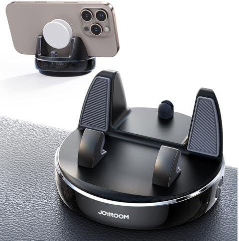 JOYROOM Car Phone Holder for Dashboard, Anti-Slip Phone Holder for Cars compatible with PopGrip, Universal Car Mobile Holder for iPhone Samsung Android Smartphones
