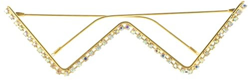 MOBUTOFU Brillenrahmen Mit Strasssteinen Für Party Brillengestell-requisite Für Damen Und Mädchen Dekorativer Brillenrahmen Gläser