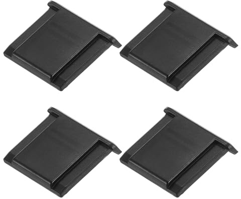 PATIKIL 19mm Tapa Universal Para Zapata Caliente De Cámara, 4 Piezas Protector De Zapata Caliente Para Nikon Para Fujifilm Para Pentax Cámara DSLR/SLR, Negro