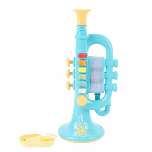 Jouet de Trompette Compacte, Jouet D'instrument de Musique Matériau ABS avec Apparence Colorée pour Les Enfants 3 et Plus (Pink)