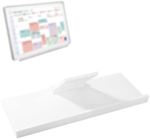 Adjustable Desktop Stand for Skylight Calendar, Heavy-Duty Detachable Desk Mount Holder 40x16cm/15.75x6.3in Stable Base for Skylight Calendar Max 27 Inch Tool-Free Premium Accessory (White)