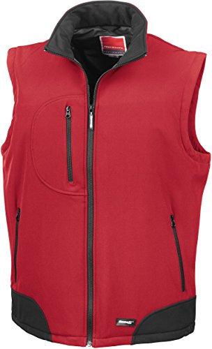 Ergebnis Softshell-Weste R123 A, XL rot/schwarz
