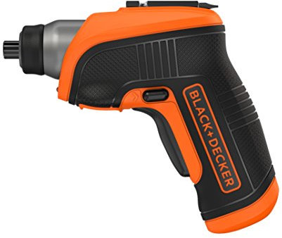 BLACK+DECKER CS3652LC-GB CS3652LC 3.6V Lithium Screwdriver with Right Angle Attachment, 3.6 V, Black/Orange