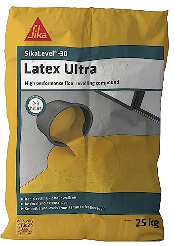 Sika Sikafloor 131 Level Latex Ultra High Strength Heavy Duty Self Levelling Compound, Grey, 25kg