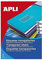 Apli 1225 – Transparente Etiketten für Laserdrucker und Kopierer, 210 x 297 mm, 20 Blatt