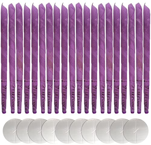 Incutex 20x sanft duftende Ohrkerzen mit verschiedenen Duft-Extrakten (Lavendel) Ohrenkerzen ear candle, lila