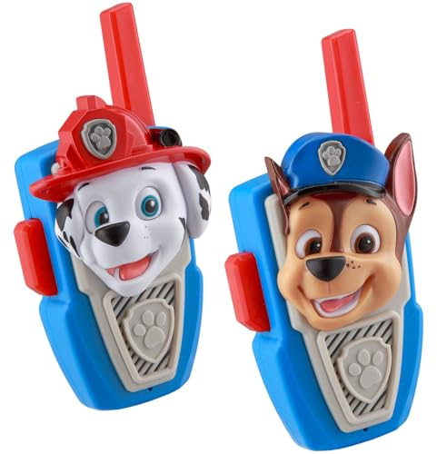 Paw Patrol Chase Marshall Walkie Talkies for Kids, Fun Paw Patrol Toys