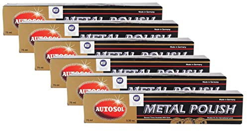 Autosol 6X Metal Polish Edel Chromglanz Metall Politur Chrompolitur 75 ml