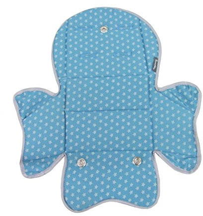 Ersatzbezug Sitzkissen Bezug Auflage für Kinder Fahrradsitz kompatibel mit Römer Jockey (türkis Sterne (Modell 5))