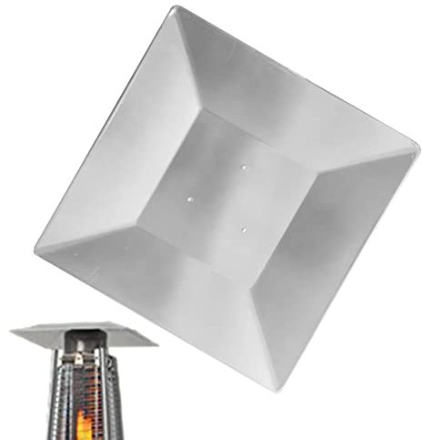 Stronrive Chaleur pour Chauffage terrasse - Bouclier réflecteur Universel pour Chauffage Pyramidal,Dessus Remplacement pour radiateurs d'extérieur carrés pour Verre, Tube, évitant