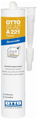 OTTOSEAL A221 Parkett 310 ml Esche Natur Parkett-Fugenmasse für Parkett Laminat Holzdielen Korkböden Boden- und Sockelleisten Reparaturfugen an Holz