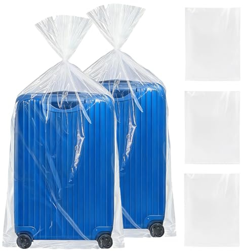 5 Pièces Sac de Rangement Extra Large en Plastique Transparent,120×90cm