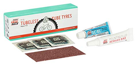 Rema Tip-Top Unisex's 5060160 Cycle Puncture kit, Green, 5 x 5 x 3 cm