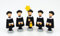 Rudolphs Schatzkiste Holzfiguren 5 Kurrendefiguren bunt BxHxT 1,5x3,5x1,5cm NEU Figuren Haus Baum Figur Kirche Erzgebirge Holz Seiffen Weihnachten Spielzeug Dekoration Tischdeko Kurrende