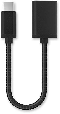 subtel® USB OTG Kabel kompatibel mit Samsung Galaxy Tab S3 S4 S5e S6 / TabPro S/Galaxy Book A 10.5 10.6 12.6 / Active 2 / Pro OTG Adapter USB C Host Kabel Alu On The Go Adapter schwarz OTG Stecker