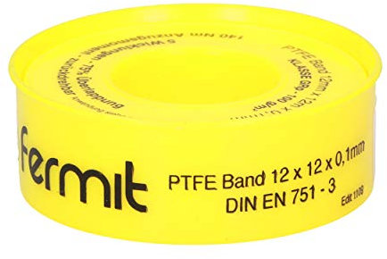 PTFE-Gewindedichtband GRp I PTFE Band für Metall und Kunststoffgewinde bei allen Sanitär- und Heizungskreisläufen.