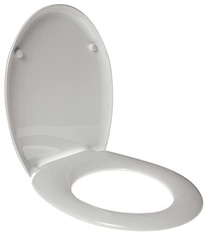 Tapa de inodoro para GLOBO LEI AVVOLGENTE TERMOINDURENTE BLANCO bisagra inoxidable - Cierre tapa del inodoro: normal