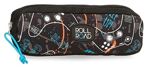 Roll Road Roll Road Gamers Estuche Negro 22x7x3 cms Poliéster