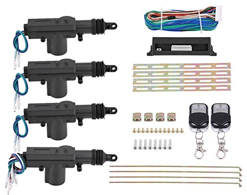 Keyless Entry, Central Locking Kit 4 Door Central Locking Kit 4 Door Auto Central Locking System, Upgrade Manual to Automatic Lock, Uniersal Electric Lock Car, Fermeture Centrale Auto with Smart