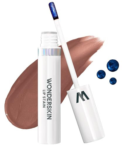 Wonderskin Wonder Blading Lip Stain Peel Off Masque – Langlebige, Wasserfeste Und Übertragungssichere Braune Lippentönung, Mattes Finish, Peel Off Makeup (Hush Masque)