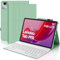 IVEOPPE Funda Lenovo Tab M11 con Teclado, Lenovo Tab M11 Funda Teclado, Capa Teclado Español Ñ Desmontable Inalámbrico Bluetooth para Lenovo Tab M11 TB330FU/ TB330XU 2024 11, Verde Hierba