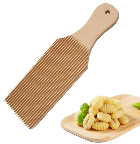 Gnocchi Tavola,Tagliere per spätzle,Tagliatella per pasta,Accessori Pasta Maker,Maccheroni Macchina per la pasta in legno naturale di faggio pagaia per posate per pasta italiana