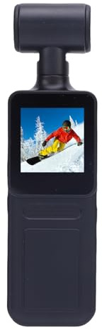 POENVFPO Action Camera 4K, Fotocamera Sportiva WiFi Portatile HD con Obiettivo Rotante a 180 Gradi per Viaggi Sportivi All'aria Aperta
