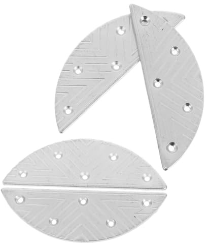 OATIPHO Coussinet de Réparation en Fer pour Talons Homme, 2 Paires, Assiettes Métalliques Argentées pour Bottes et Chaussures, Protection Solide L'usure