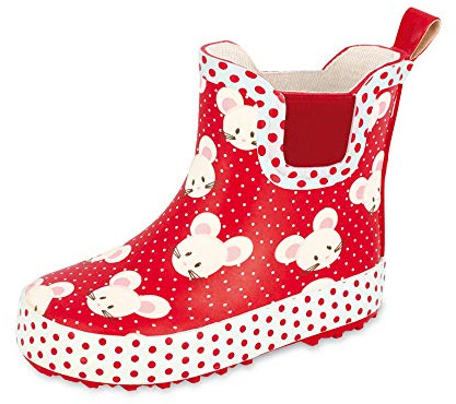 Beck Fille Mäuschen Bottes bottines de pluie, Rouge, 21 EU