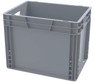 Solent Plastics 30 Litre Recycled Euro Plastic Stacking Container