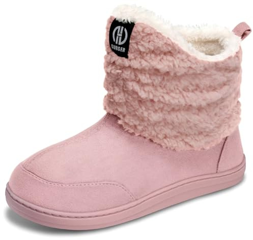 JEBUKTXE Stivaletti Pantofole per Uomo e Donna Invernali Pantofole da Casa in Peluche Calde