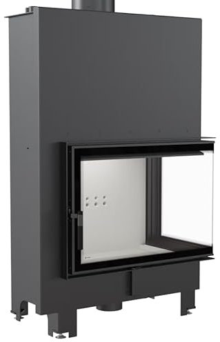 Bricosol Chimenea de agua de leña MBA derecha 17 kW Ø 200