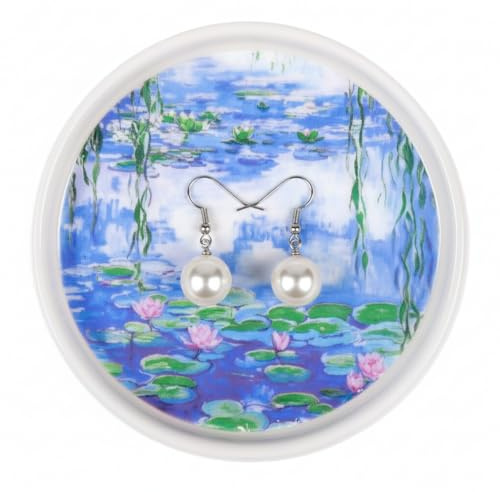 Potiera Ceramic Jewelry Tray, Decorative Ring Holder, Trinket Dish for Earrings Necklaces Watch Keys, Bridesmaid Engagement Birthday Christmas Valentines Gifts for Women Friends Sister Daughter Mother