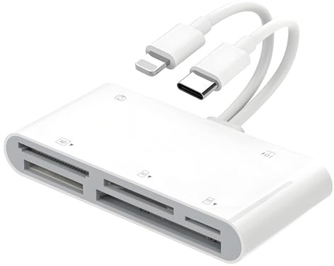 7 tum multifunktionell kortläsare med typ C-gränssnitt stöder TF SD XD CF MS-kort USB mobil hårddisk plug and play-laddning när du använder kompatibla telefoner datorer