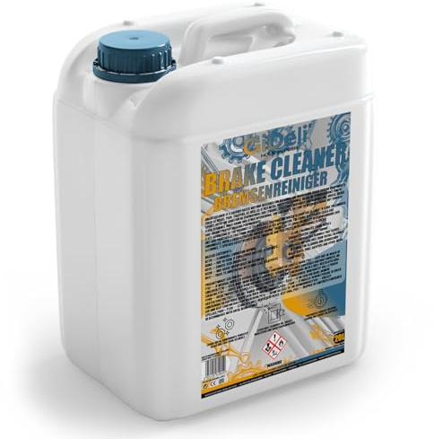 GiDeli Detergente per freni, tanica da 20 l, per auto, moto e bicicletta, rimuove olio, grasso, polvere dei freni, residui di colla, sgrassante da officina, asciugatura rapida, senza lasciare residui