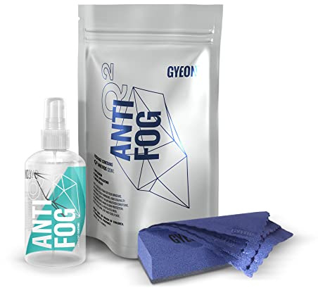 GYEON Q² Spray Antibuée Condensation et Anti-buée Revêtement de Verre Hydrophile pour la Protection des vitres intérieures de Voiture Kit de Nettoyage et Produits de Traitement 120 ML