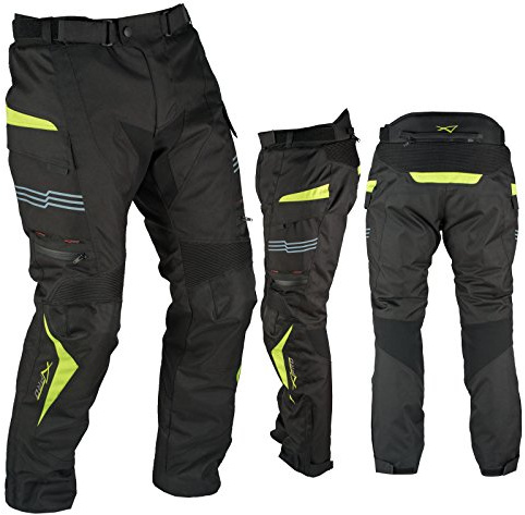 A-pro Pantalones Moto Impermeable Transpirable Térmica Extraíble Fluo 38