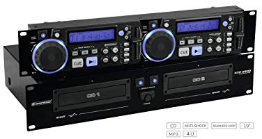 OMNITRONIC XCP-2800 Dual-CD-Player | 2 x 40 Sekunden Anti-Shock-Puffer | Nahtlose Loop/Reloop-Funktion