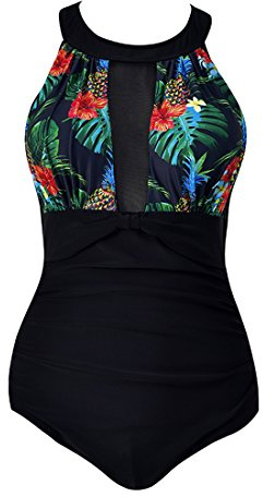 Viloree Maillots de Bain 1 Pièce Femme Amincissant Bikini Grande Taille Monokini Push up