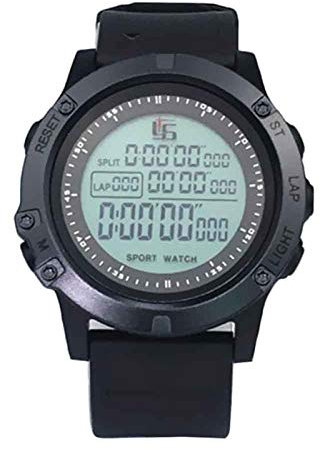 Reloj de árbitro de fútbol, temporizador de árbitro, luz nocturna, cuenta regresiva, cronómetro, juego de partido para instructor deportivo, esfera grande, reloj deportivo luminoso (negro)