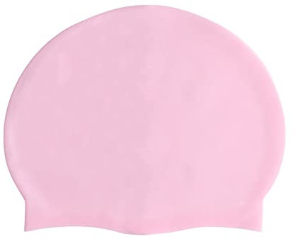 HYCOPROT Kinder Badekappe 100% Silikon Badekappen Anti-Rutsch Bequeme und Dehnbare wasserdichte Bademütze, Classic wasserdichte Badehaube für Langes und Kurzes Haar (Rosa)