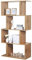 RICOO Regal 140 x 70 x 30cm, Standregal Eiche braun WM074-EW Spannplatte aus Holz, Bücherregal Wandregal, Regale & Ablagen, schmales Regal, Büroregal, kleines Regal schmal, Büro Bücherregale