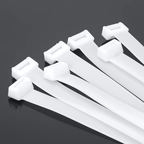 Armpow 40 inch White Zip Ties Heavy Duty 15 PCS, 440 LBS Ultra Exclusive Strong Plastic Wire Ties, Large Cable Ties Extra Long Tie Wraps, Indoor and Outdoor UV Resistant