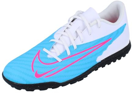 NIKE Men's Phantom Gx Club Tf Sneaker, Baltic Blue Pink Blast White Laser Blue, 9 UK