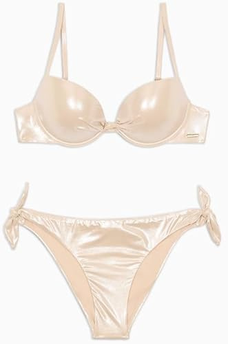 EMPORIO ARMANI Conjunto de Bikini Push up para Mujer, Bouganville, S