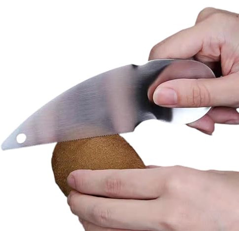 Cucchiaio per kiwi | Cucchiaio 2 in 1 in acciaio inox – Cucchiaio per verdure e avocado, multiuso per utensili da cucina a casa