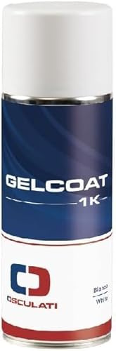 OSCULATI Gelcoat Cremeweiß RAL 9010 Spray 400 ml Stärke für GFK Ausbesserung